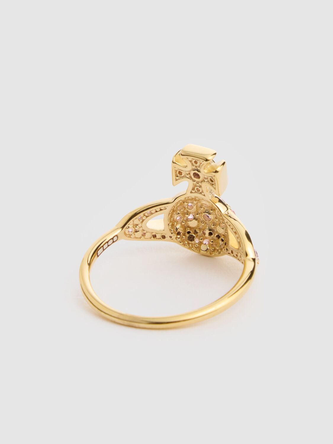 Shop Vivienne Westwood Little Orb Thin Ring In Gold