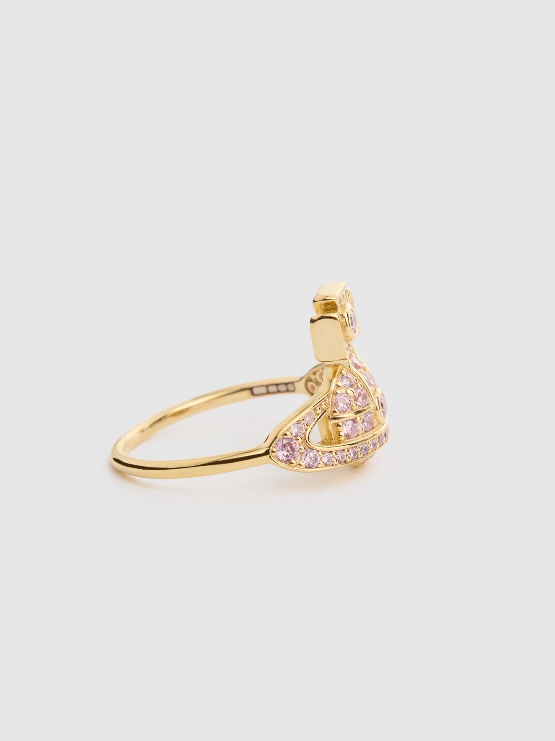 Shop Vivienne Westwood Little Orb Thin Ring In Gold