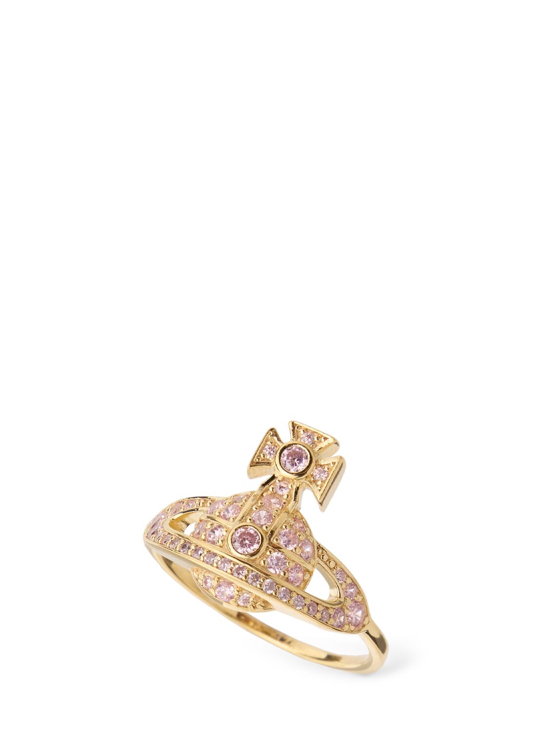 Shop Vivienne Westwood Little Orb Thin Ring In Gold