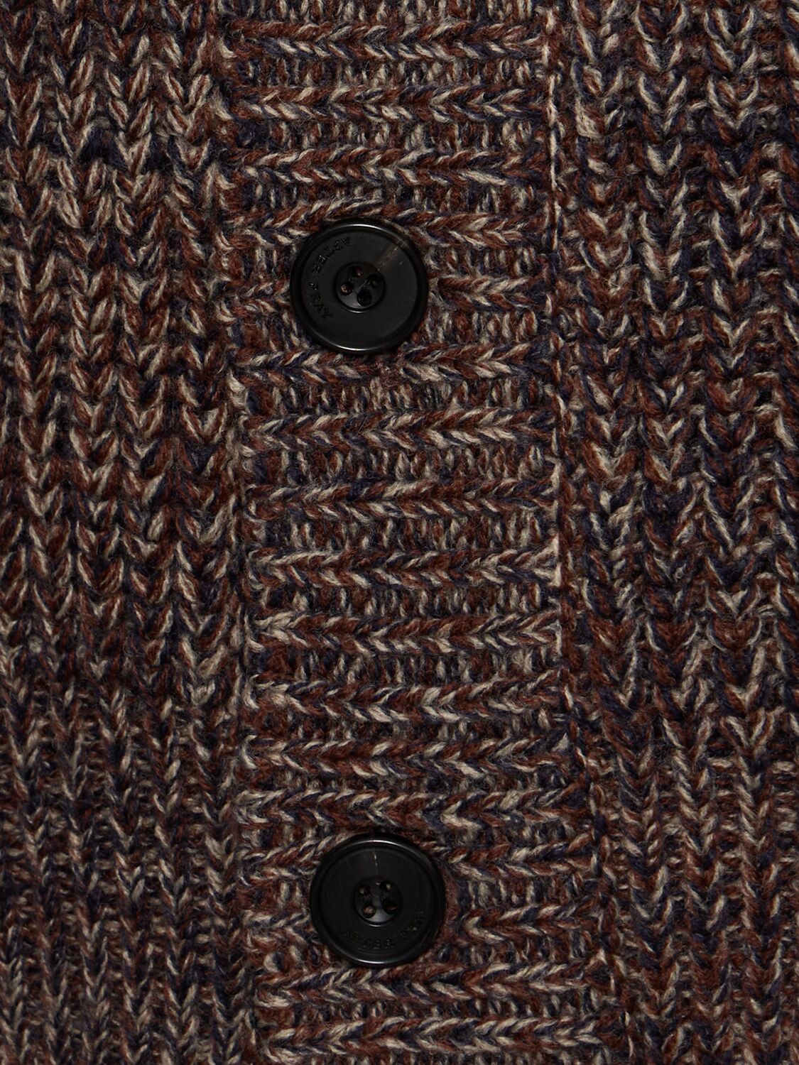 Shop After Pray Terre Intarsia Knit Cardigan In Brown