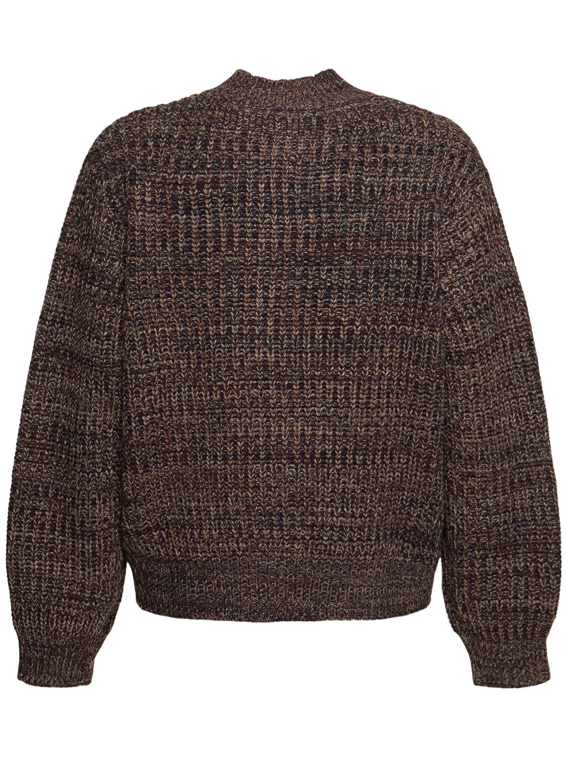 Shop After Pray Terre Intarsia Knit Cardigan In Brown