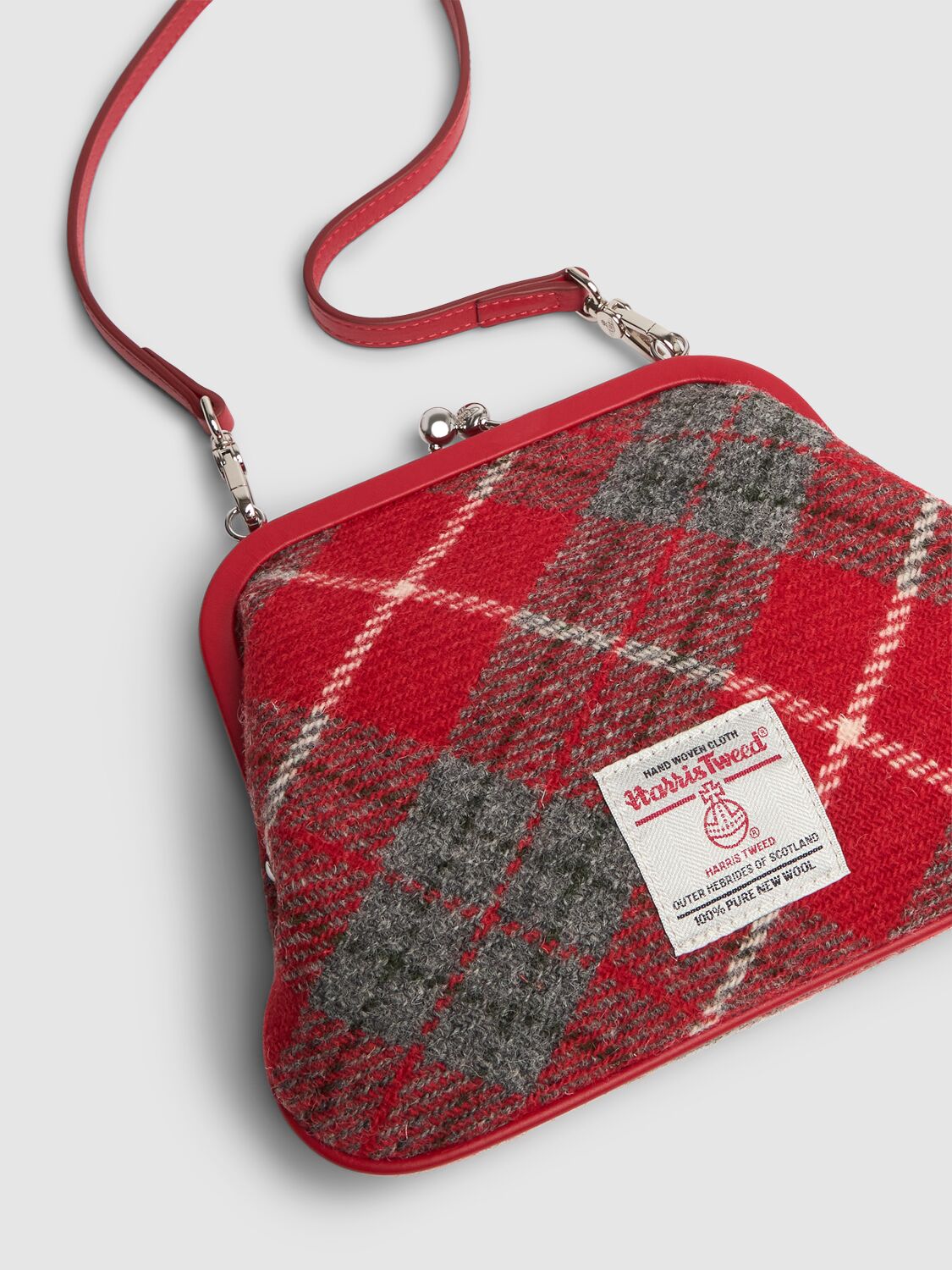 Shop Vivienne Westwood Vivienne Tweed Tartan Clutch In Red