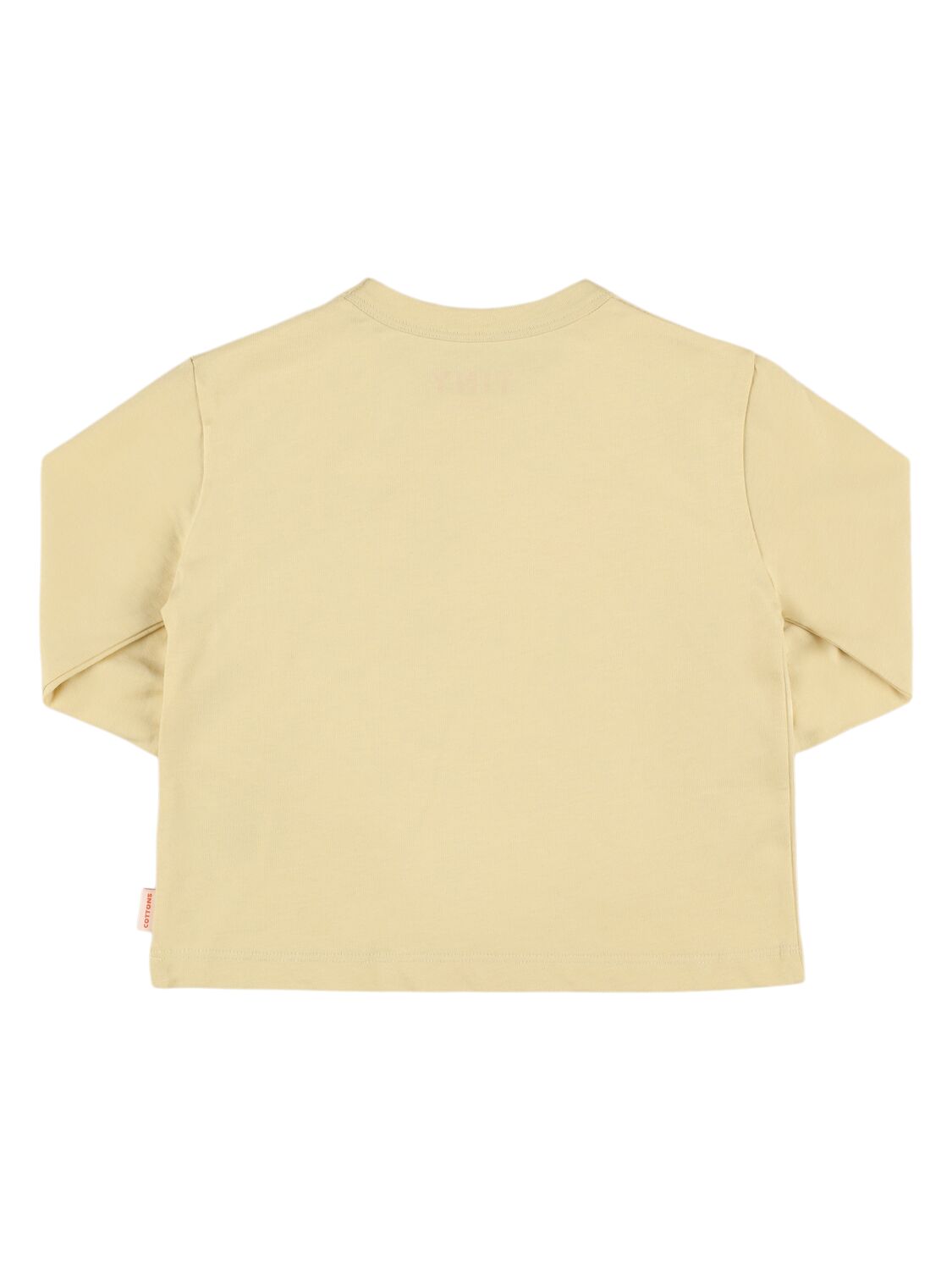 Shop Tiny Cottons Printed Organic Cotton T-shirt In Beige