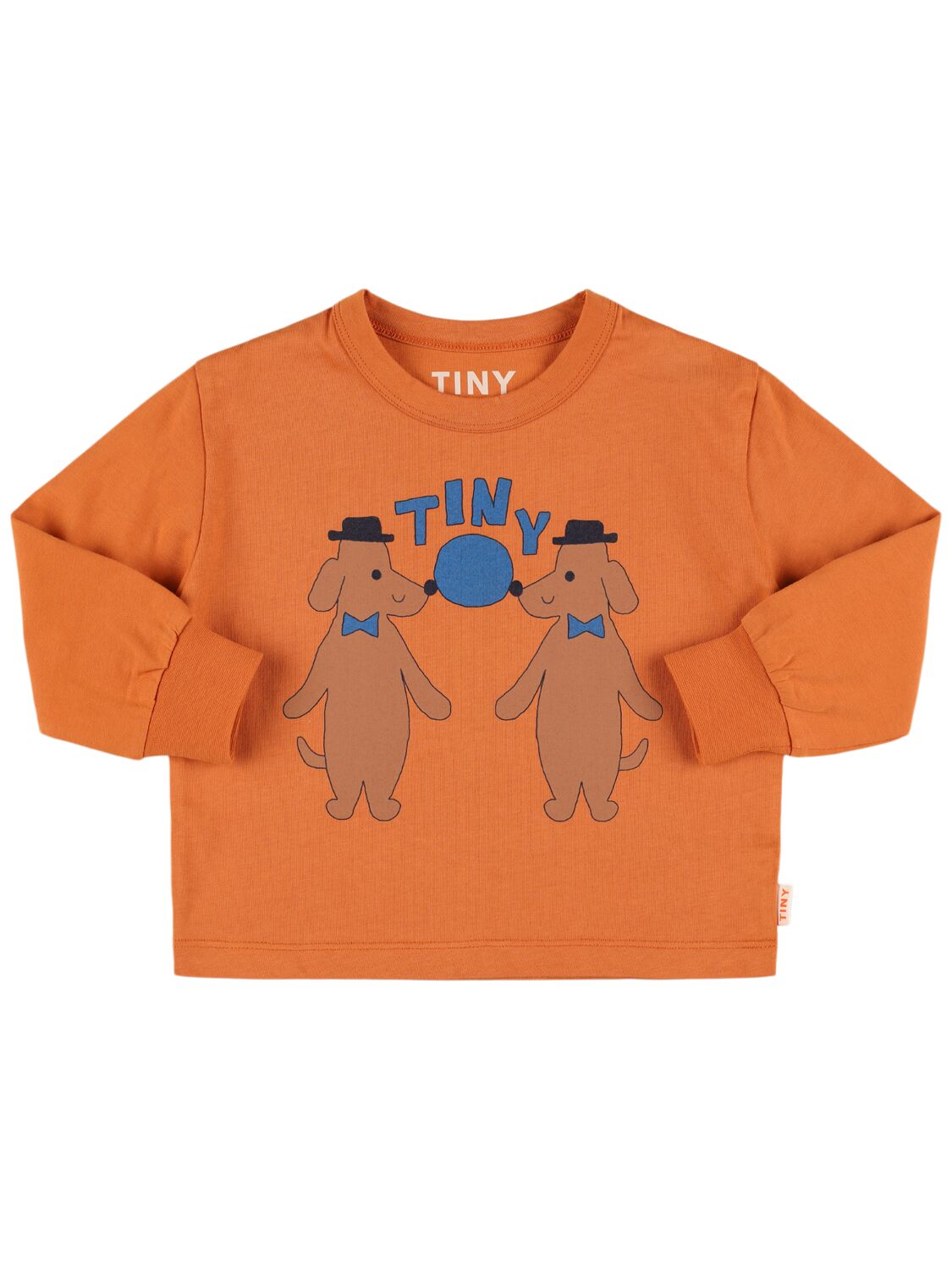 Tiny Cottons Printed Organic Cotton T-shirt In Orange