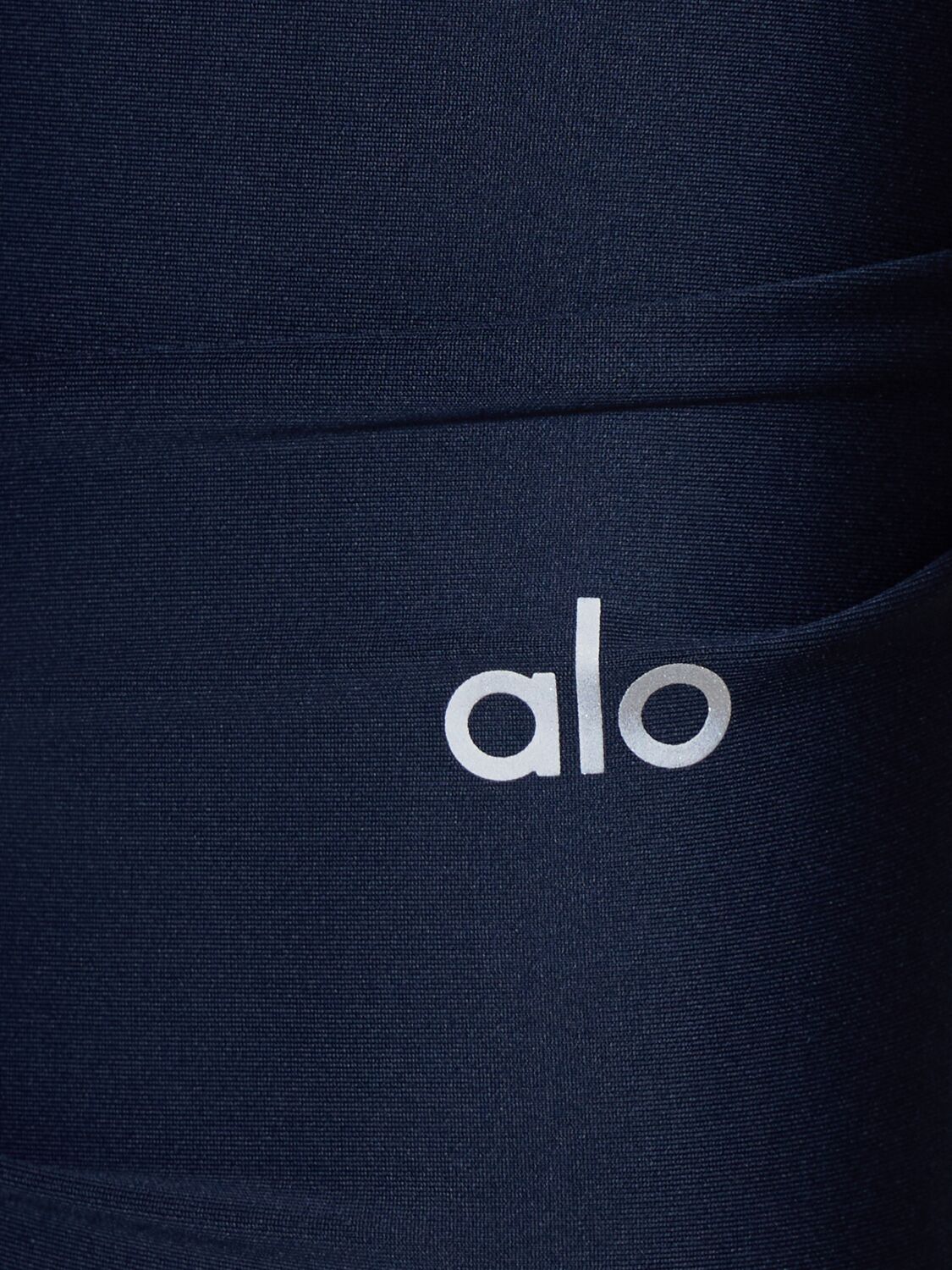 Shop Alo Yoga Airlift 7/8 Stretch Tech Leggings In Blue