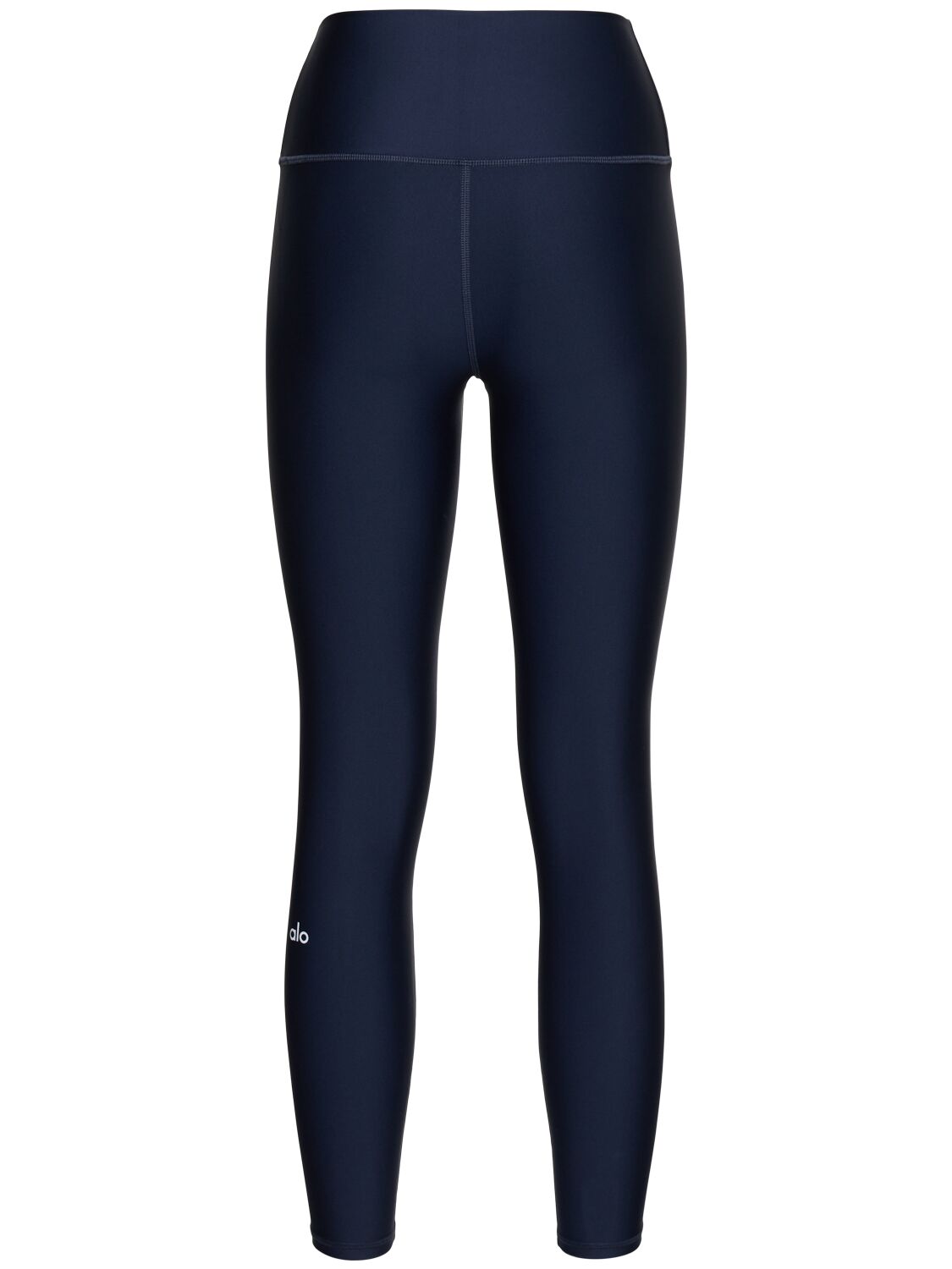 Shop Alo Yoga Airlift 7/8 Stretch Tech Leggings In Blue