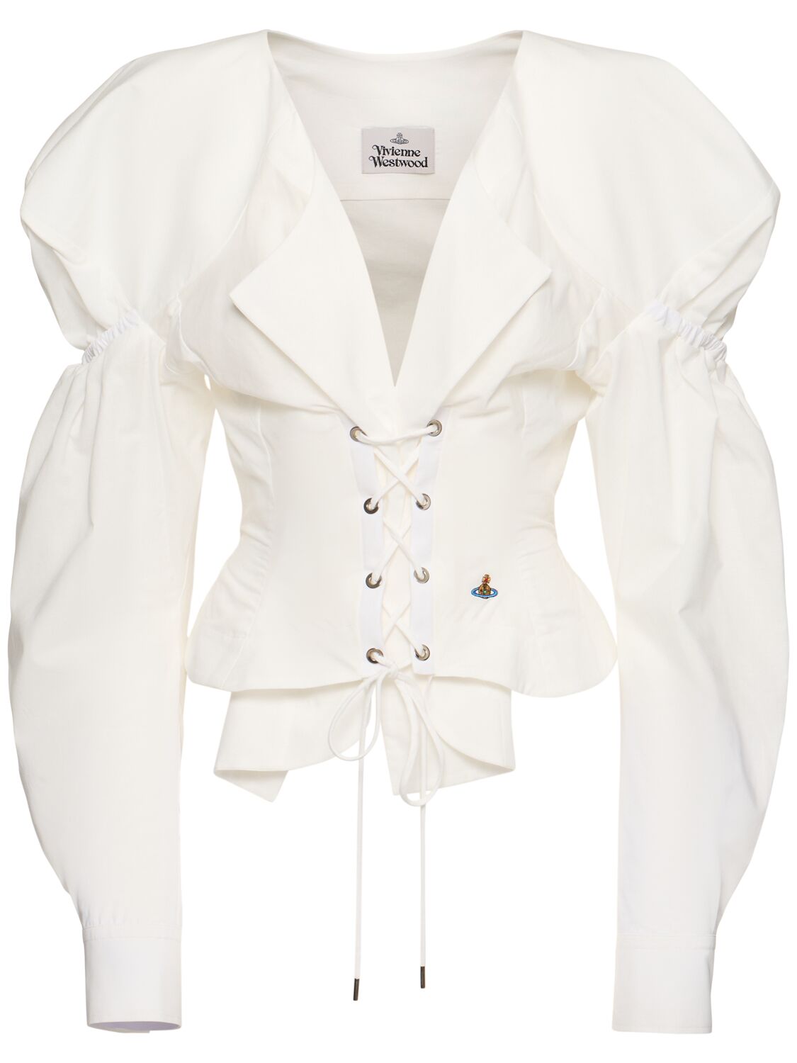 Vivienne Westwood Puff-shoulder Kate Blouse In White