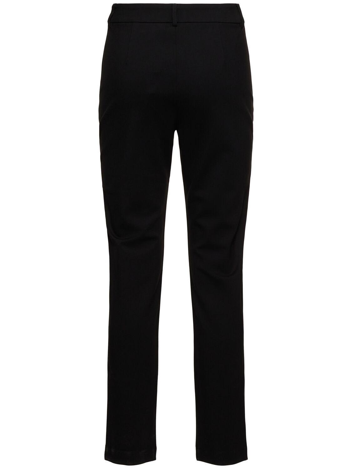 Shop Max Mara Adepto Punto Milano Straight Pants In Black