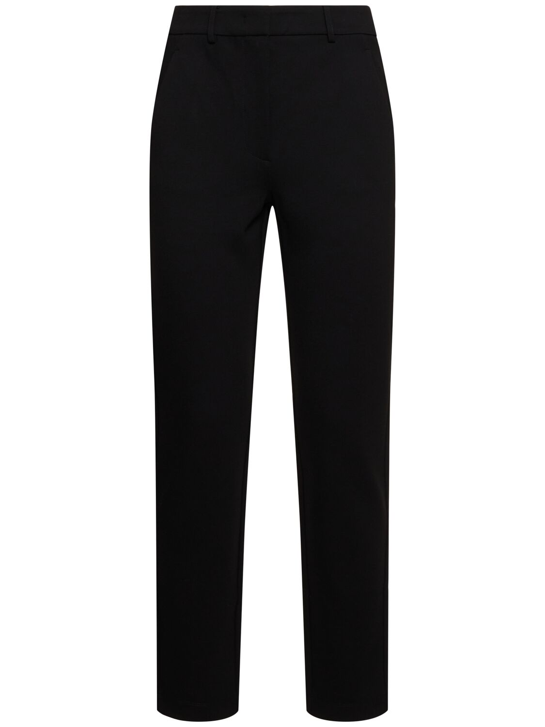 Max Mara Adepto Punto Milano Straight Pants In Black