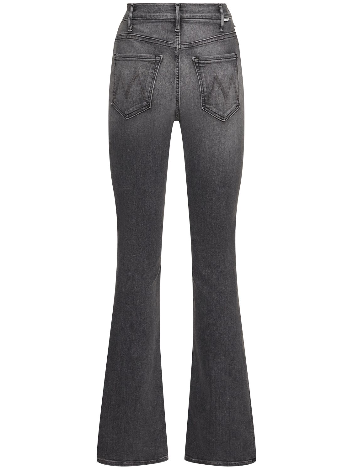 Shop Mother The Hustler Heel High Rise Bootcut Jeans In Grey