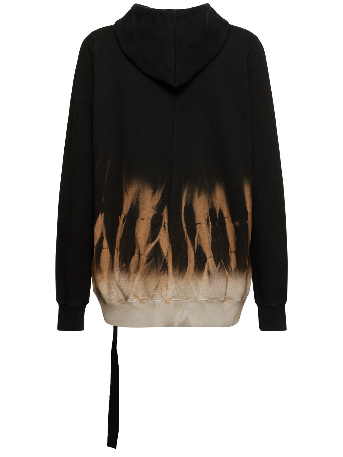 Shop Rick Owens Drkshdw Jumbo Gimp Zipped Sweatshirt In Black/terra