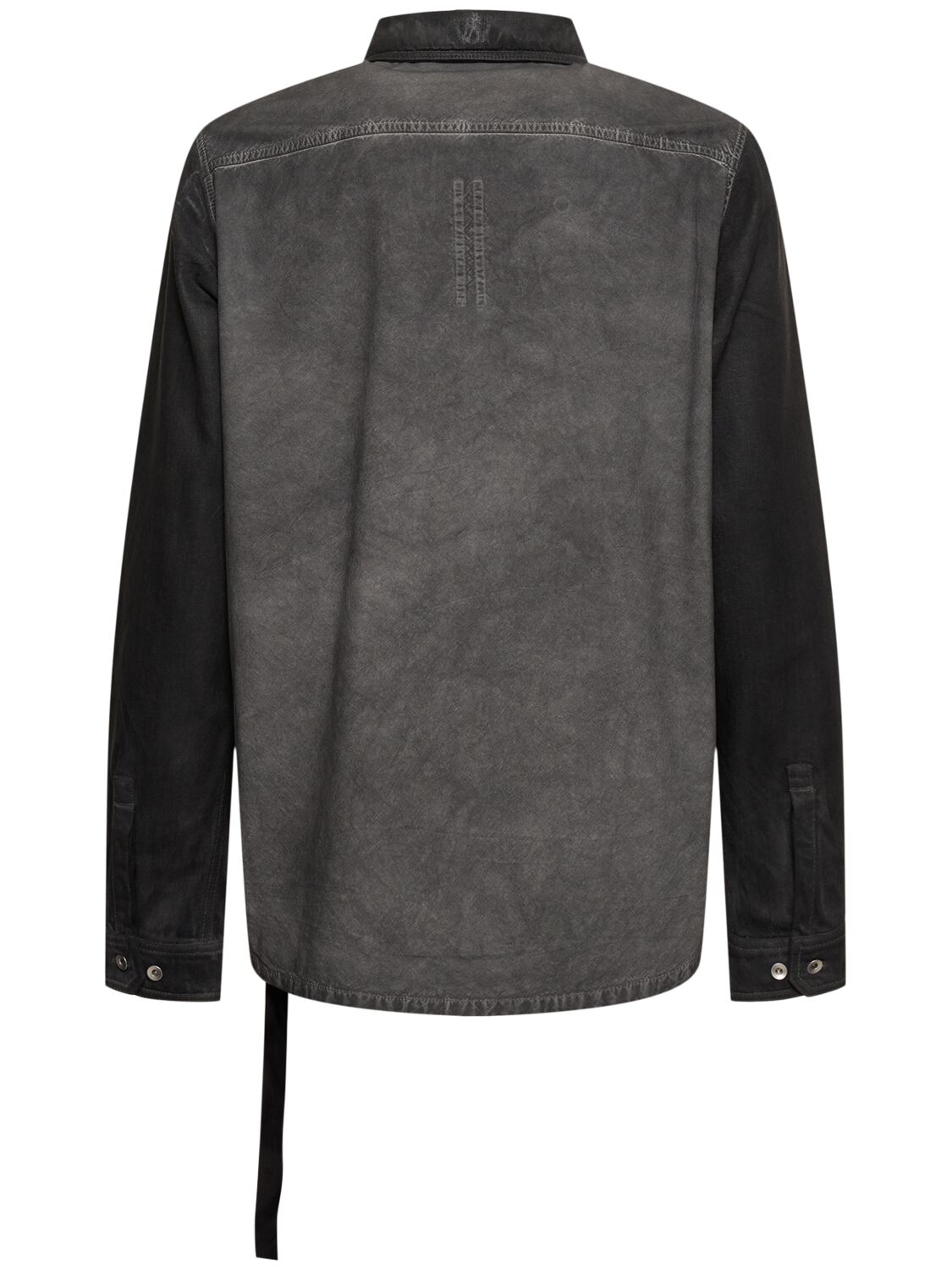 Shop Rick Owens Drkshdw Splintered Shirt In Stone