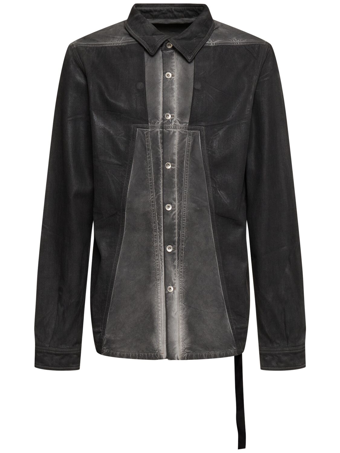 Rick Owens Drkshdw Splintered Shirt In Stone