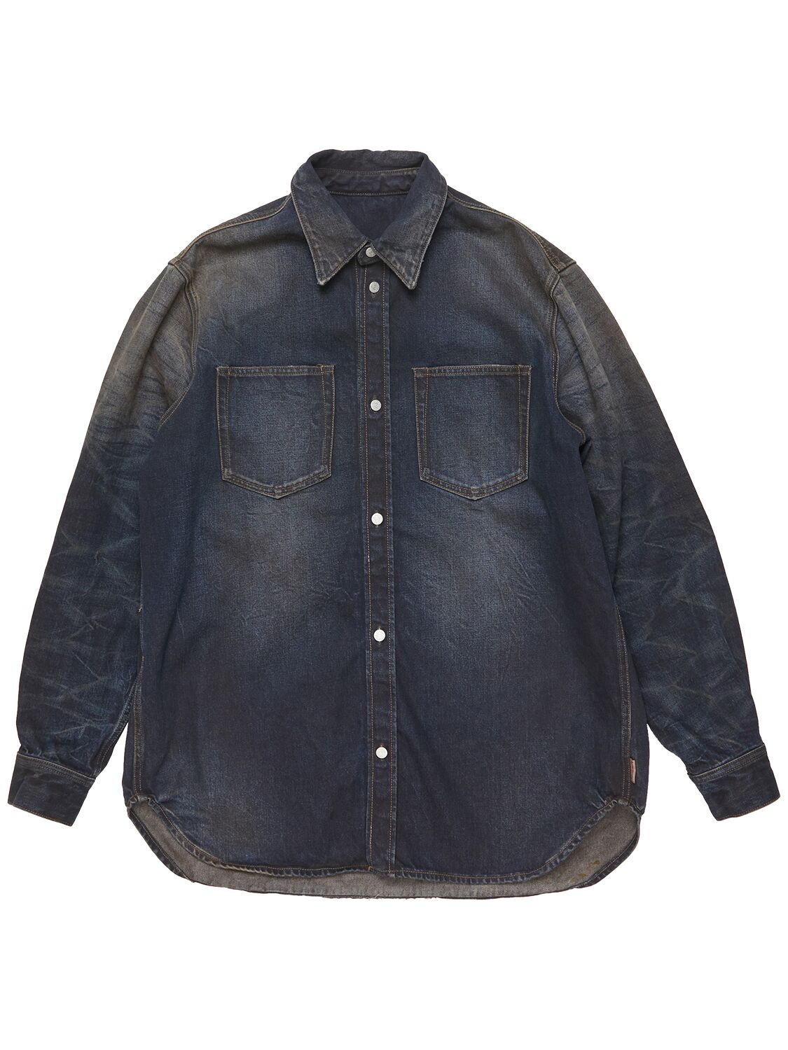 Acne Studios Karto Denim Overshirt In Dark Blue