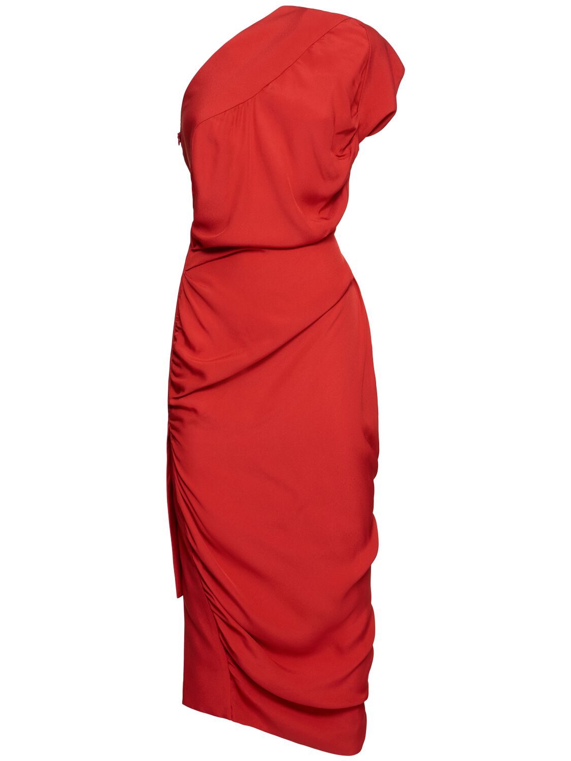 Image of Andalouse One-shoulder Cady Midi Dress