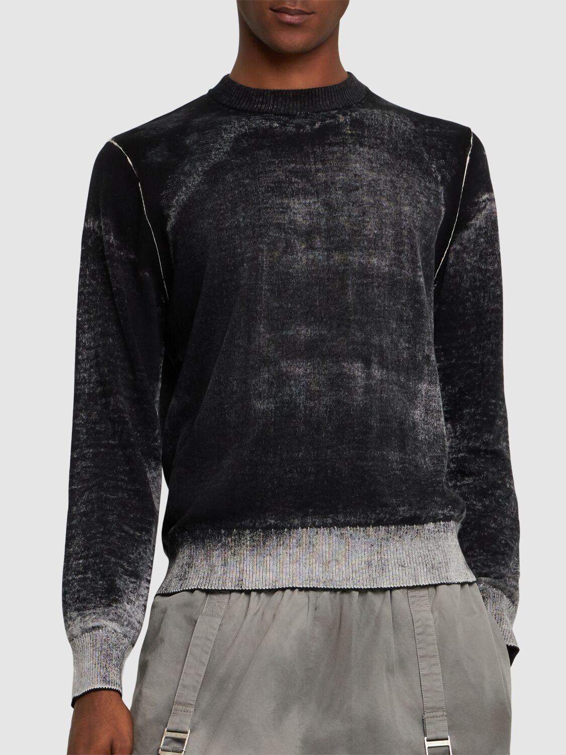 Shop Diesel K-larence-b Crewneck Knit Sweater In Black