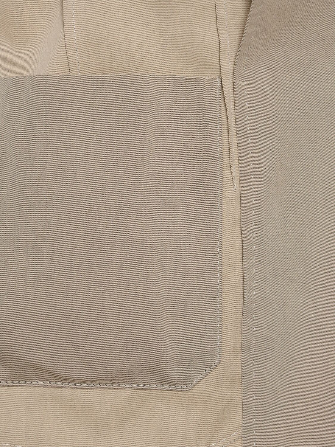 Shop Zegna Washed Cotton & Silk Suit In Beige