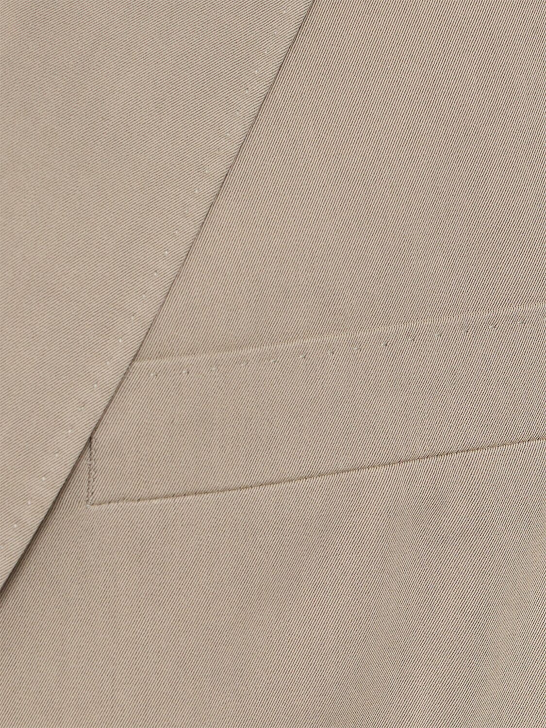 Shop Zegna Washed Cotton & Silk Suit In Beige
