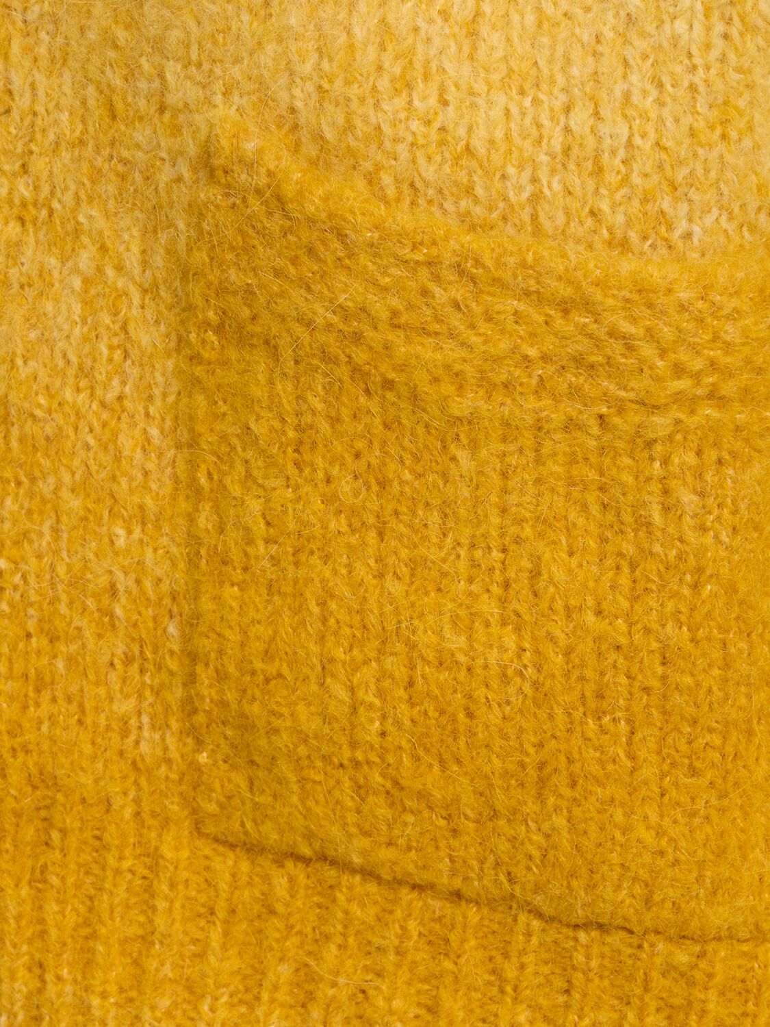 Shop Sunflower Ombre Wool Blend Zip Cardigan In Yellow