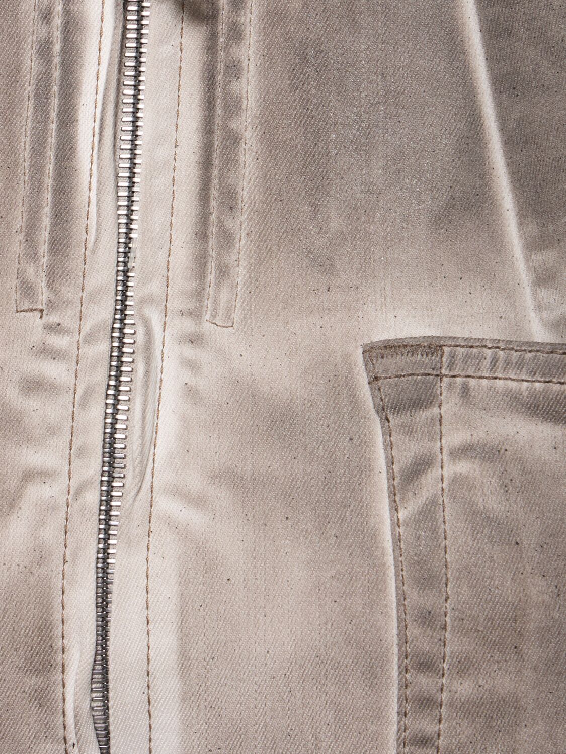 Shop Rick Owens Drkshdw Dirt Cooper High Rise Denim Wide Jeans In Dust Grey