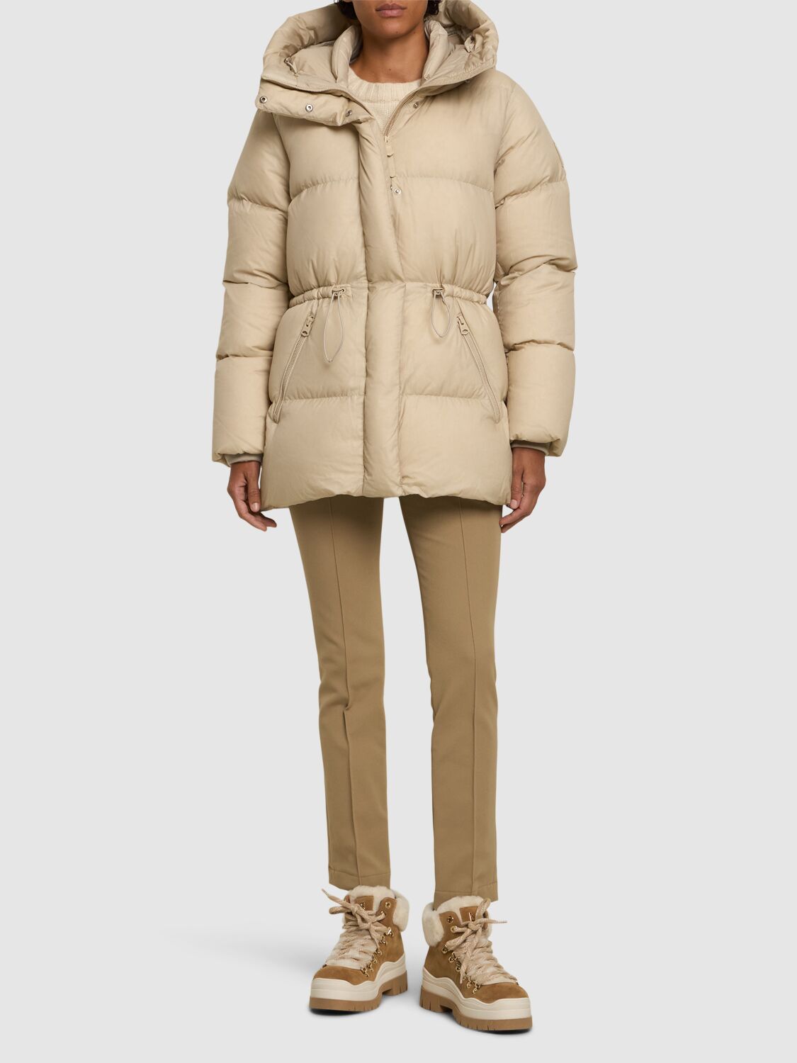 Shop Mackage Freya Hooded Light Down Jacket In Trench