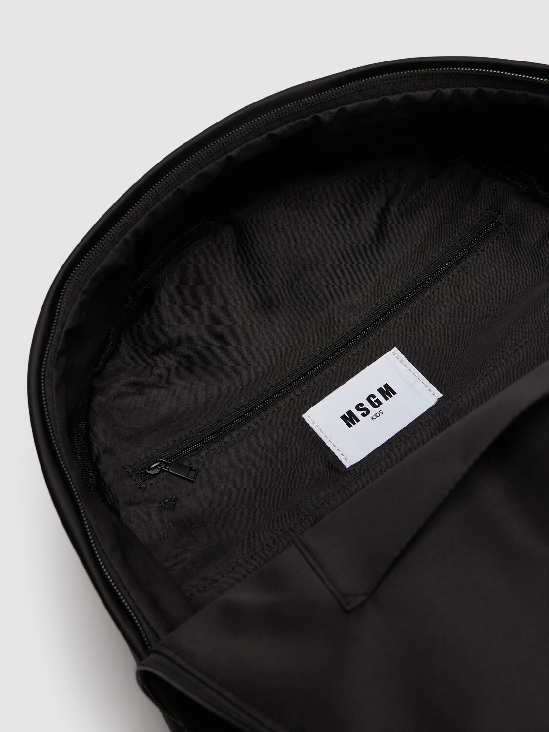 Shop Msgm Nylon Backpack In Black