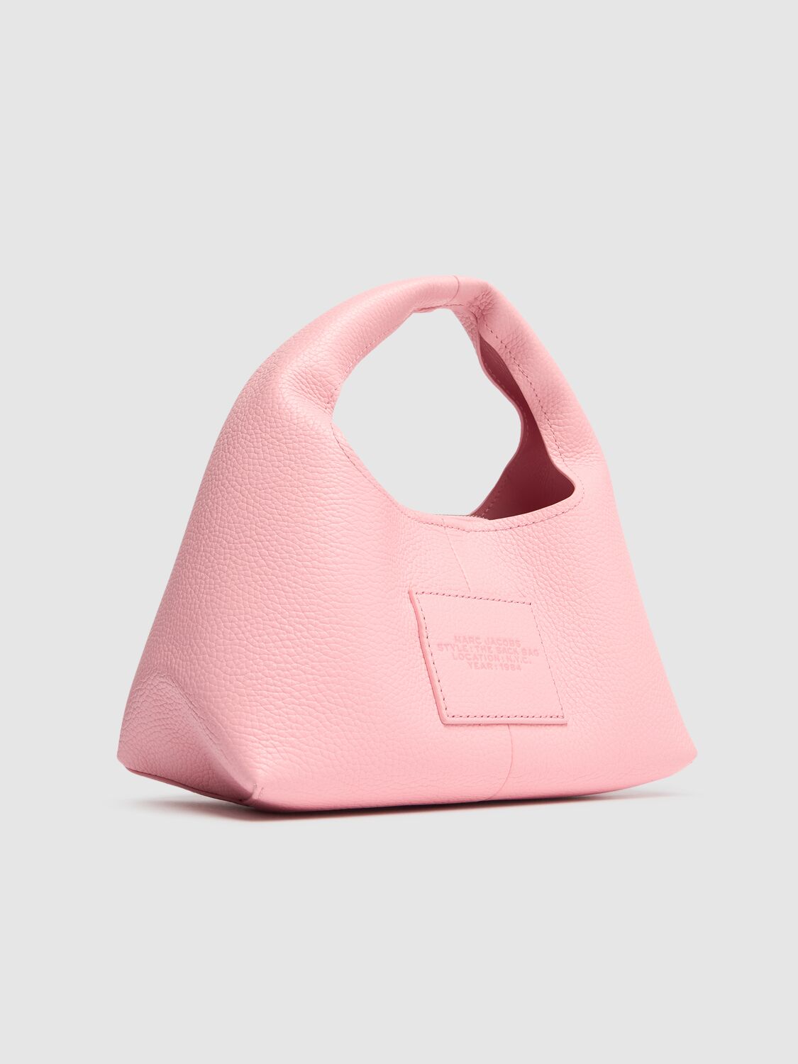 Shop Marc Jacobs The Mini Sack Leather Bag In Ribbon Pink