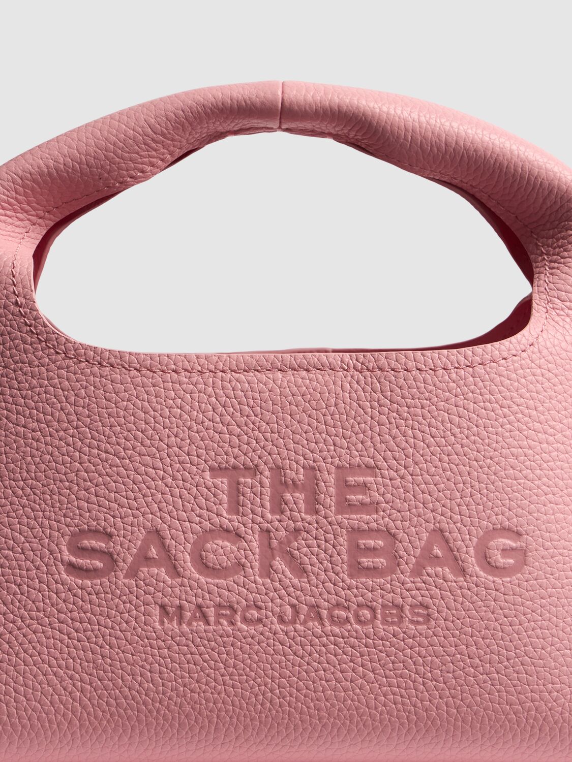 Shop Marc Jacobs The Mini Sack Leather Bag In Ribbon Pink