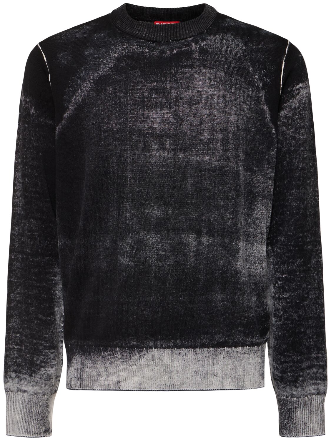 Diesel K-larence-b Crewneck Knit Sweater In Black