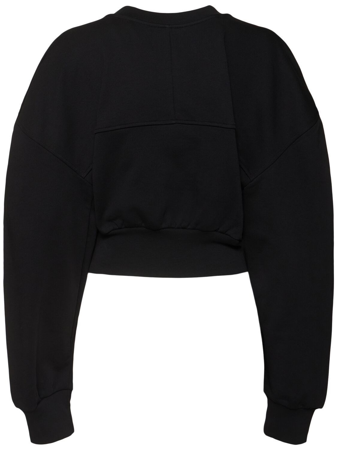 Shop Vivienne Westwood Sunken Orb Jersey Crop Sweatshirt In Black/red