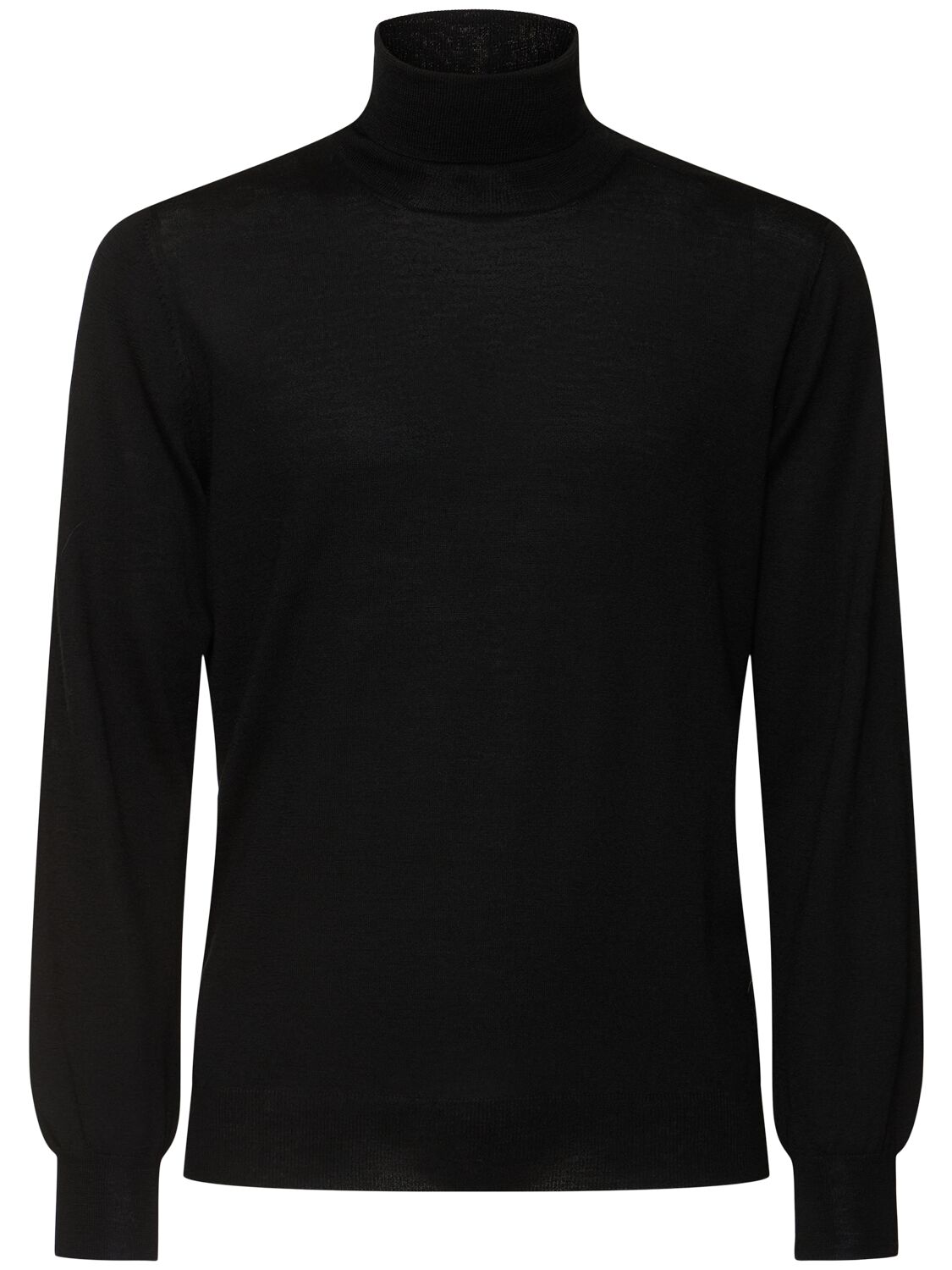 Lardini Wool Turtleneck Sweater In Black