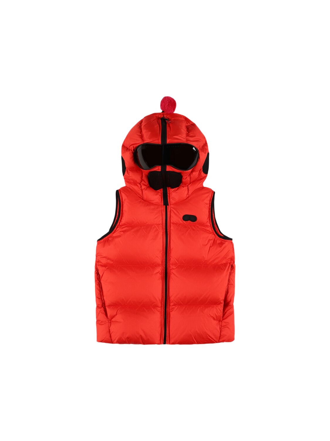 Ai Riders Nylon Down Vest In Red