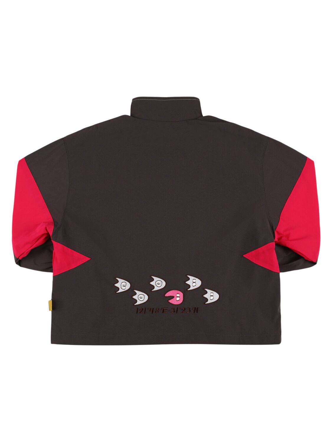 Cooiii Coordinate Print Patchwork Sport Jacket In Multicolor