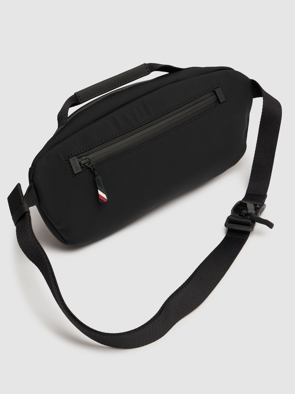 Shop Moncler Day-namic 2l Stretch Nylon Belt Bag In Black