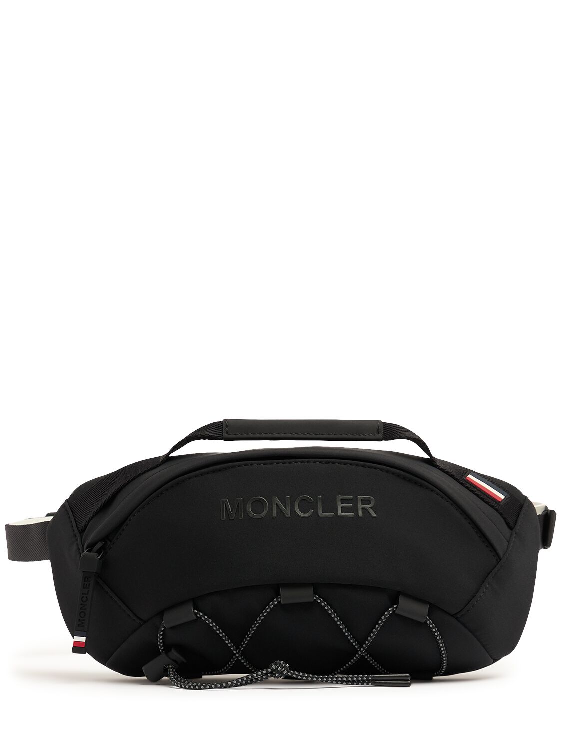 Shop Moncler Day-namic 2l Stretch Nylon Belt Bag In Black