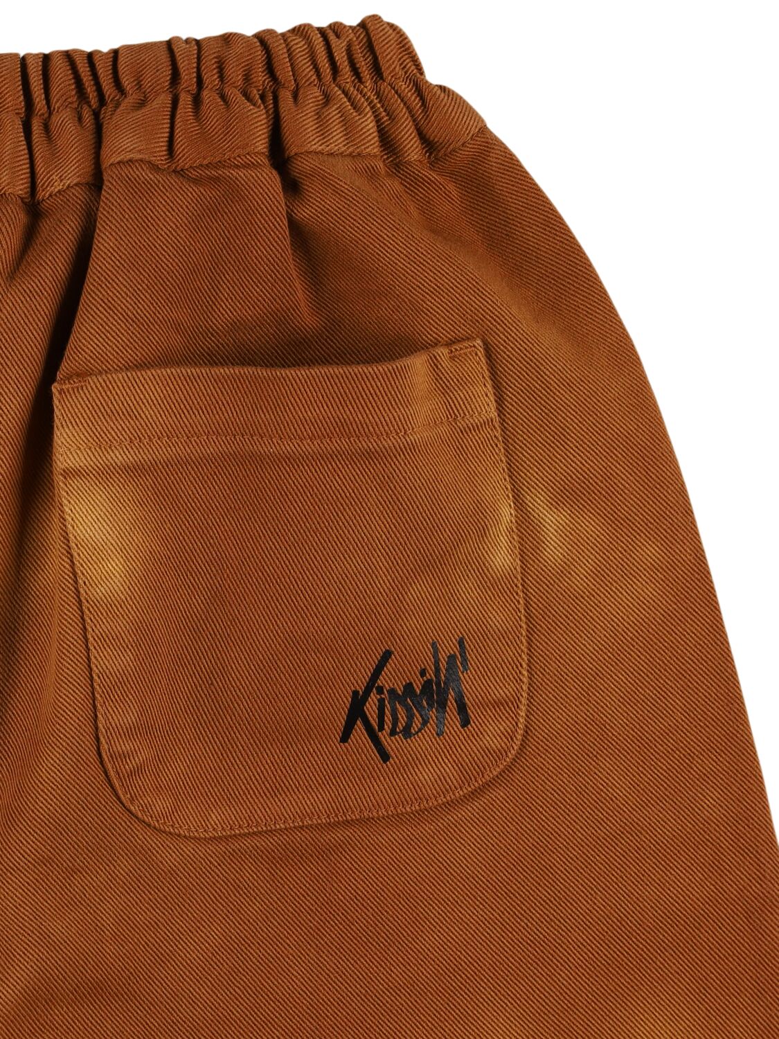 Kiddin Printed Cotton Pants In Beige
