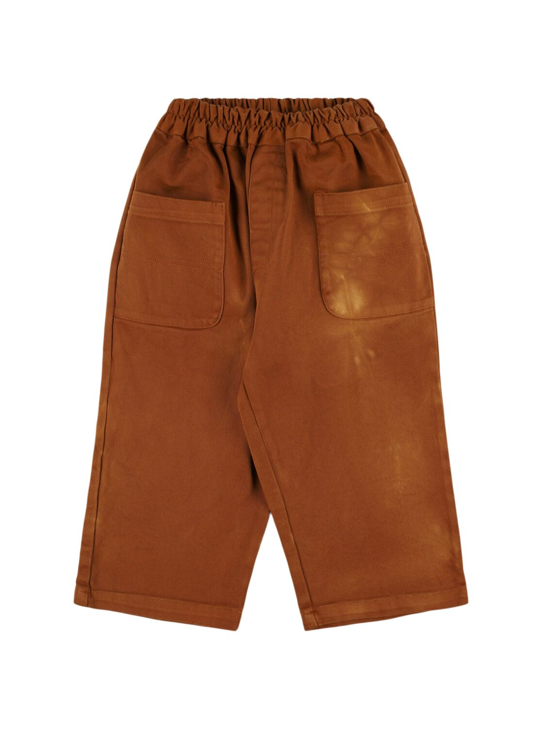 Kiddin Printed Cotton Pants In Brown