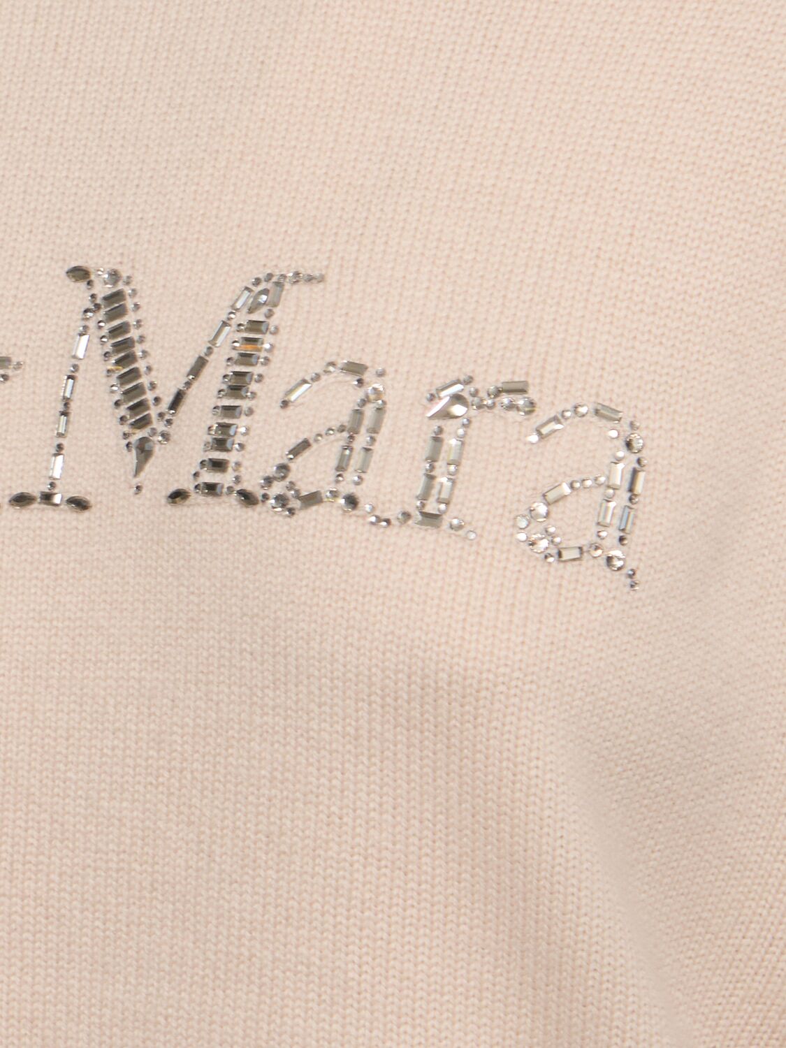 Shop 's Max Mara Kassel Logo Knit Crewneck Sweater In Ivory