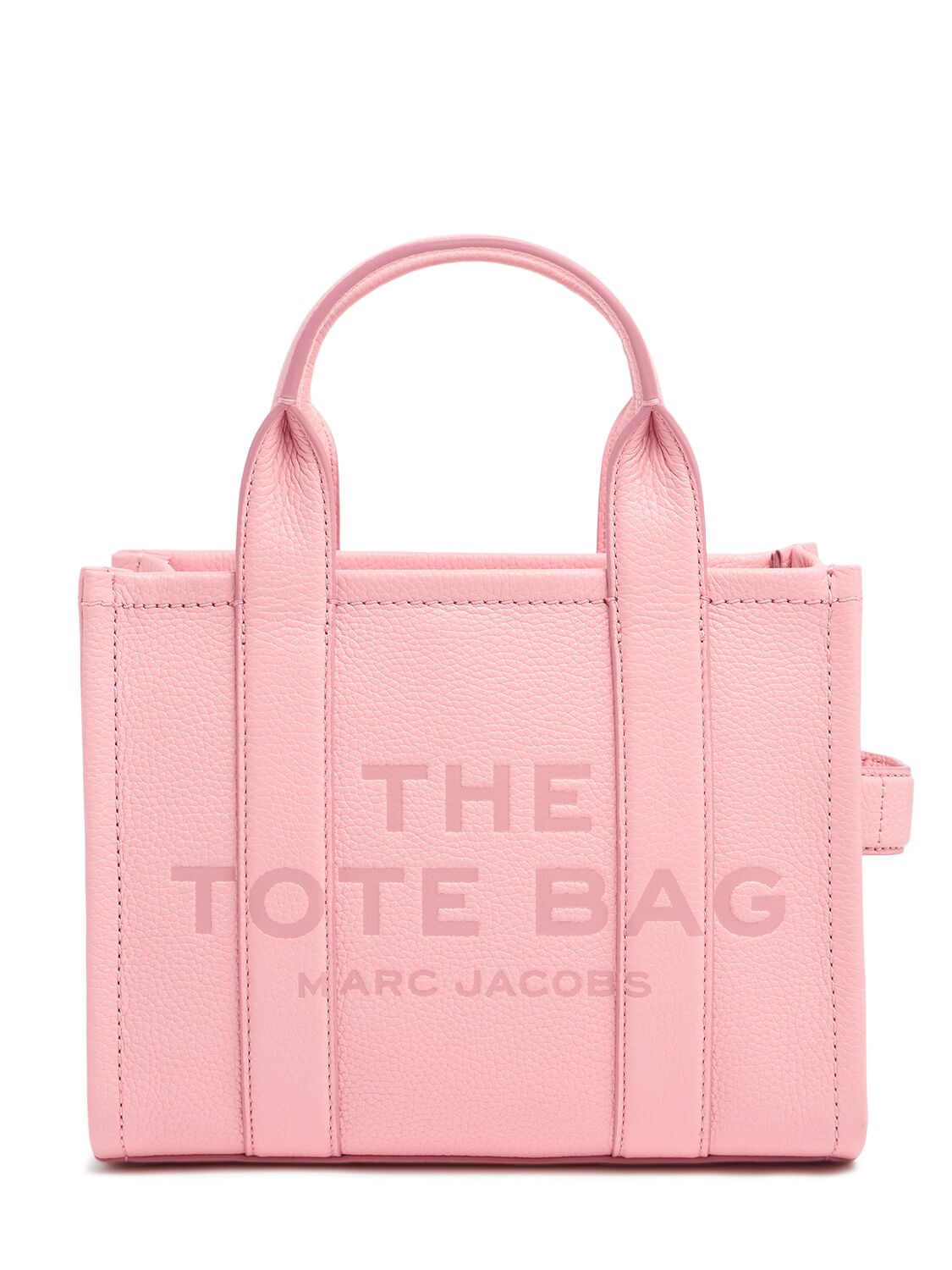 Shop Marc Jacobs The Small Tote Leather Bag In Ribbon Pink