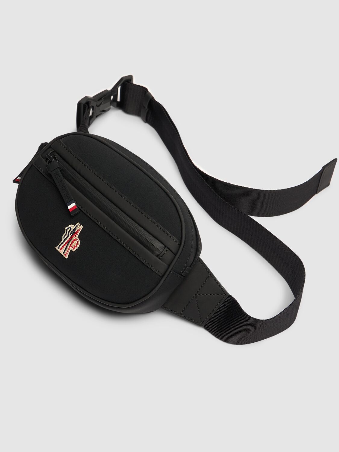 Shop Moncler Nylon Blend Belt Bag In Black