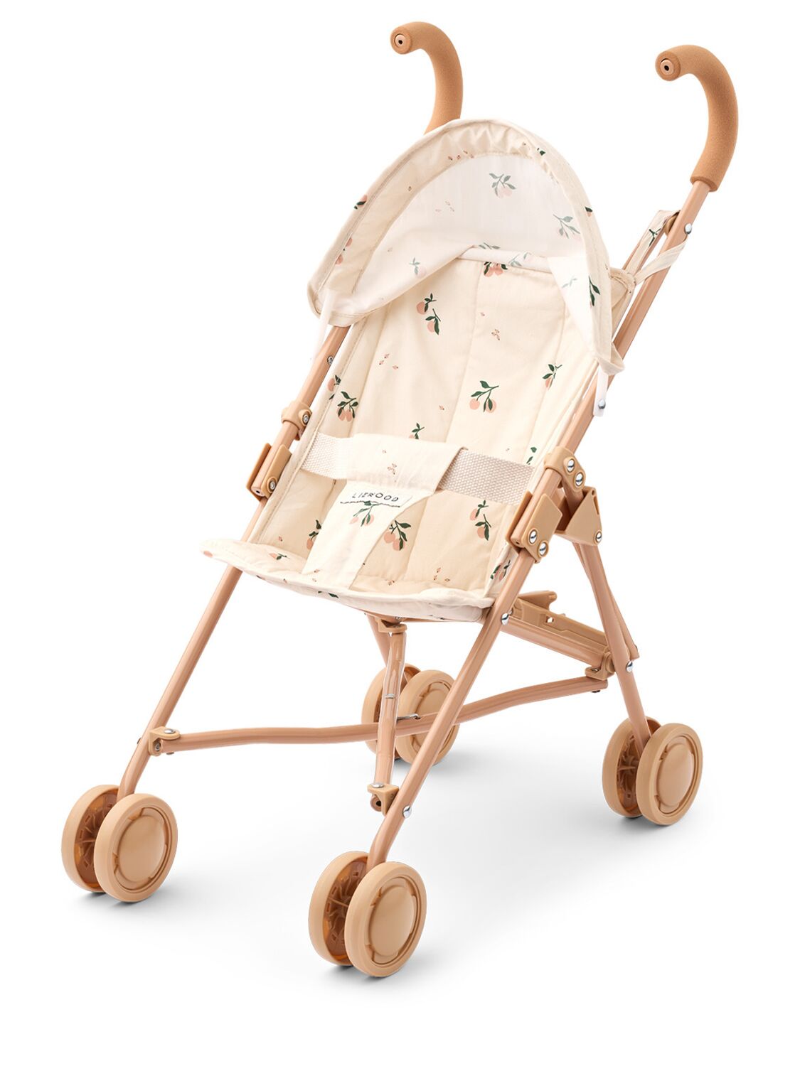 Shop Liewood Elsie Printed Doll Stroller In Off-white