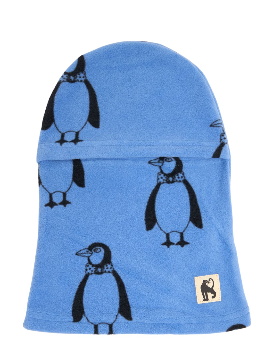 Mini Rodini Printed Recycled Poly Balaclava Hat In Blue