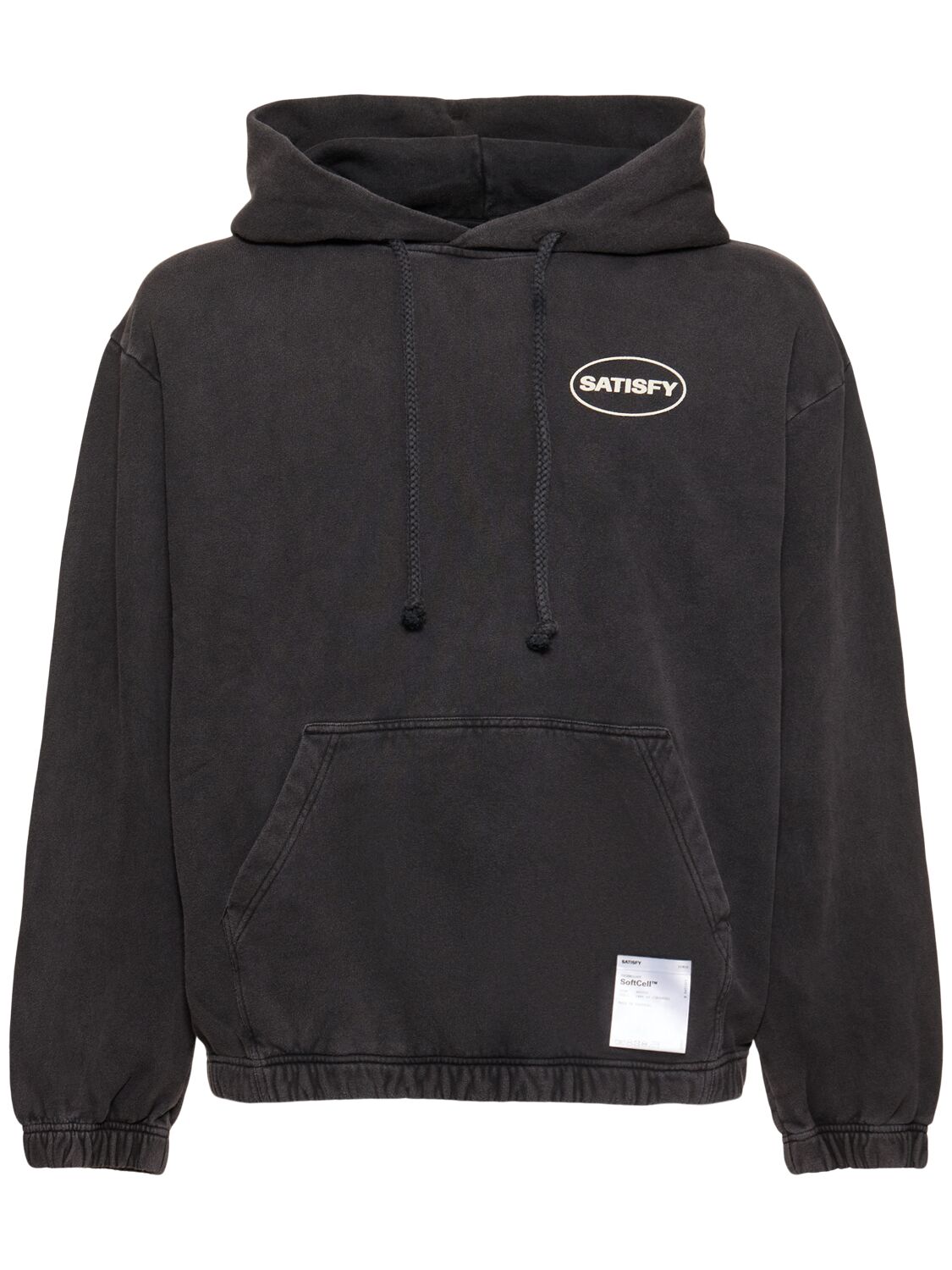 Satisfy Softcell Organic Cotton Hoodie In Black