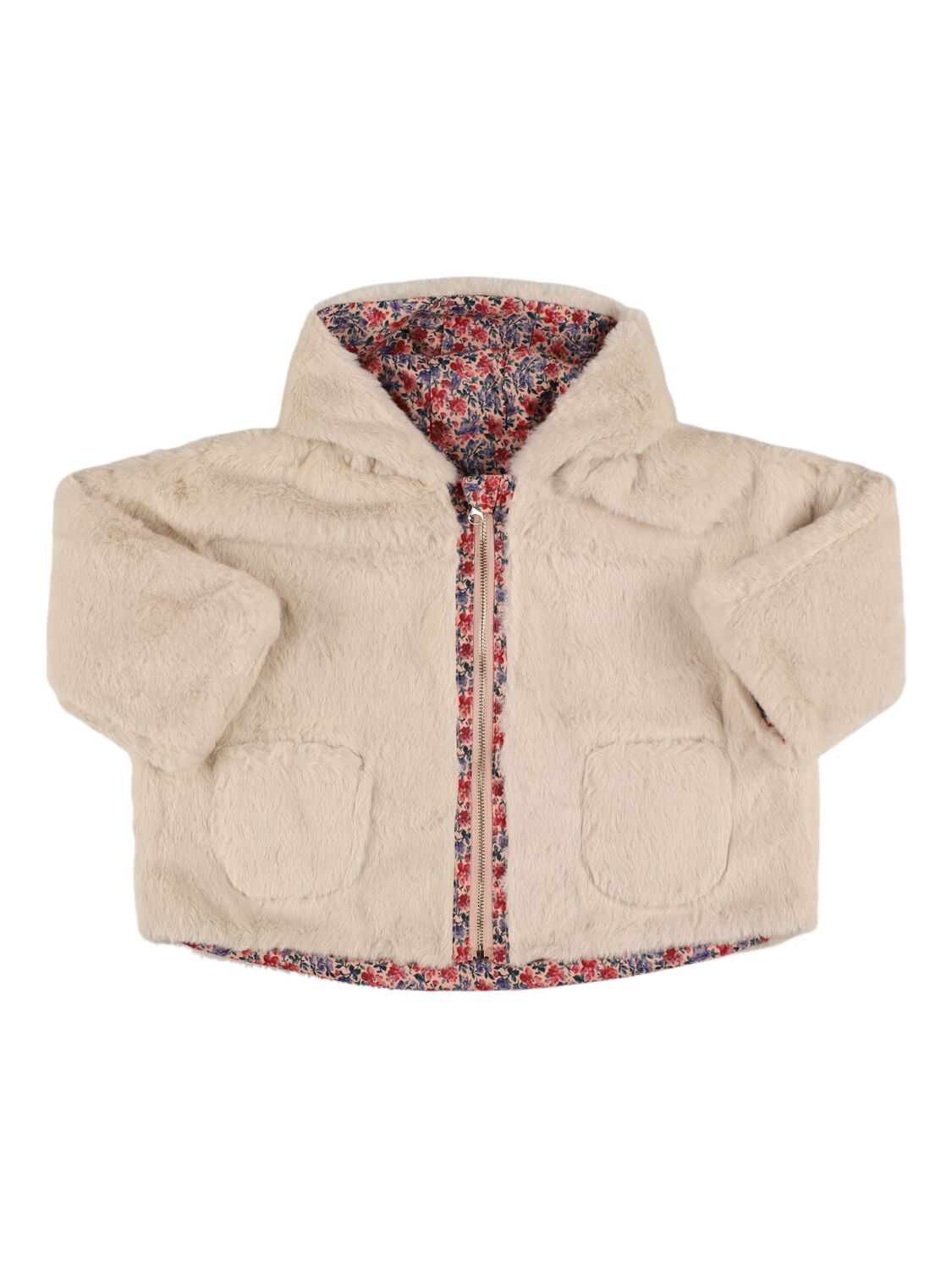 Louise Misha Reversible Poly & Faux Fur Jacket In Multicolor