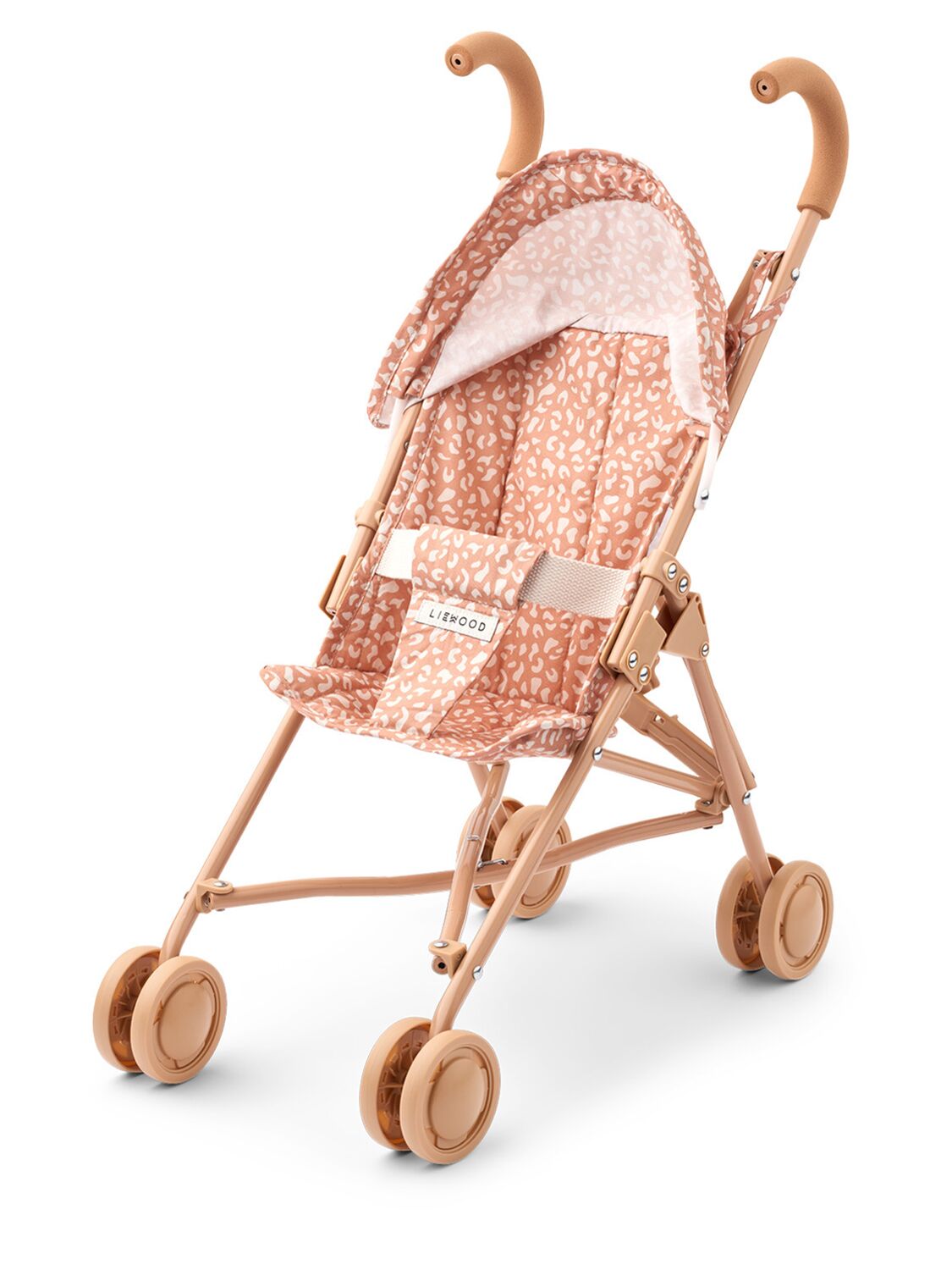 Shop Liewood Elsie Printed Doll Stroller In Pink