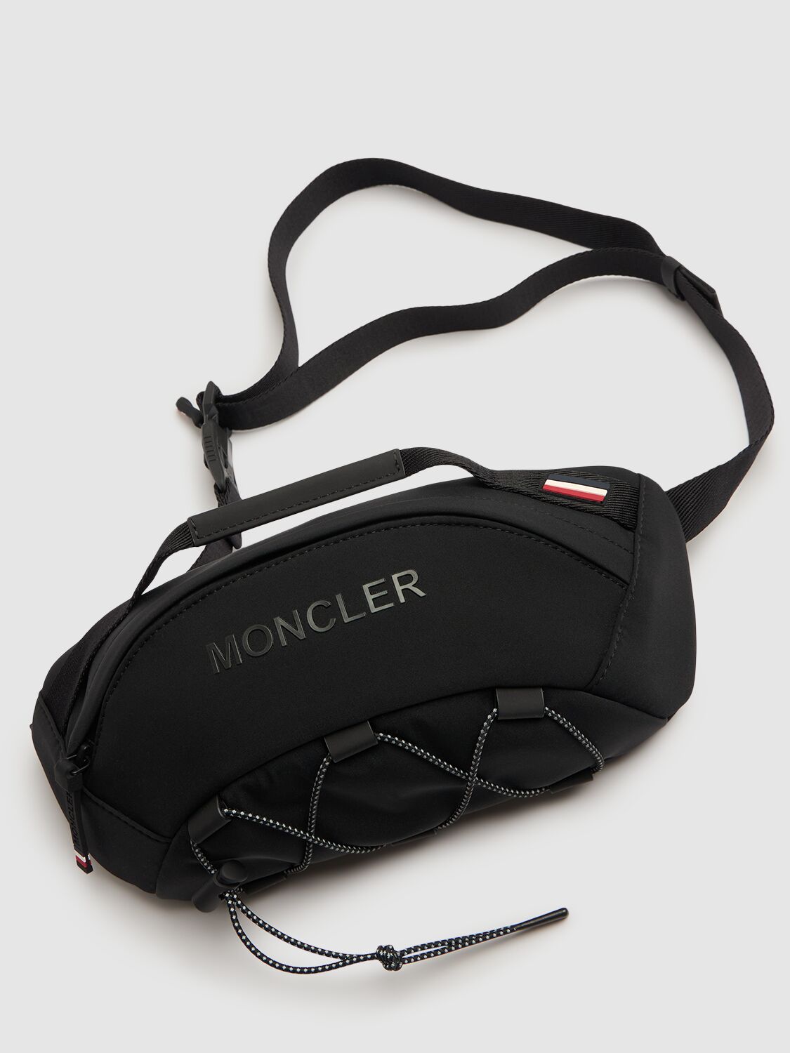 Shop Moncler Nylon Blend Belt Bag In Black