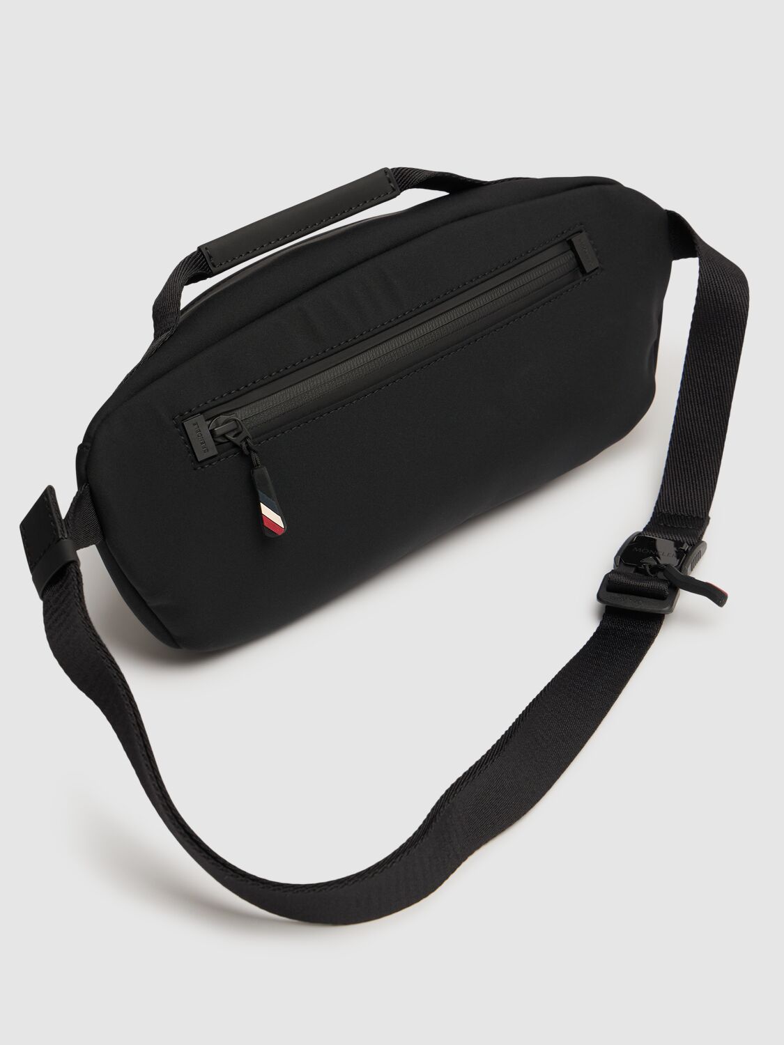 Shop Moncler Nylon Blend Belt Bag In Black