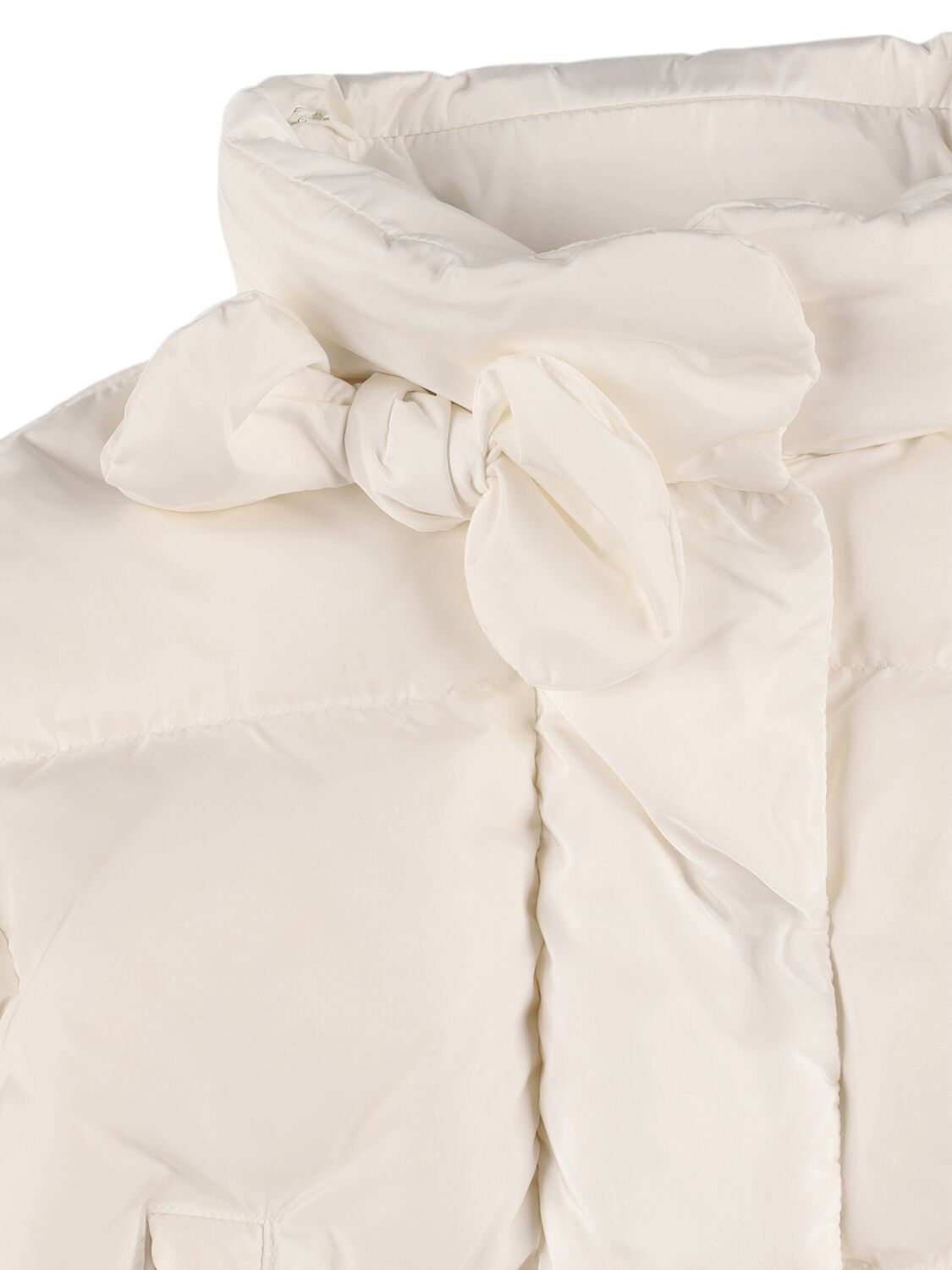 Shop Il Gufo Hooded Nylon Down Jacket In White