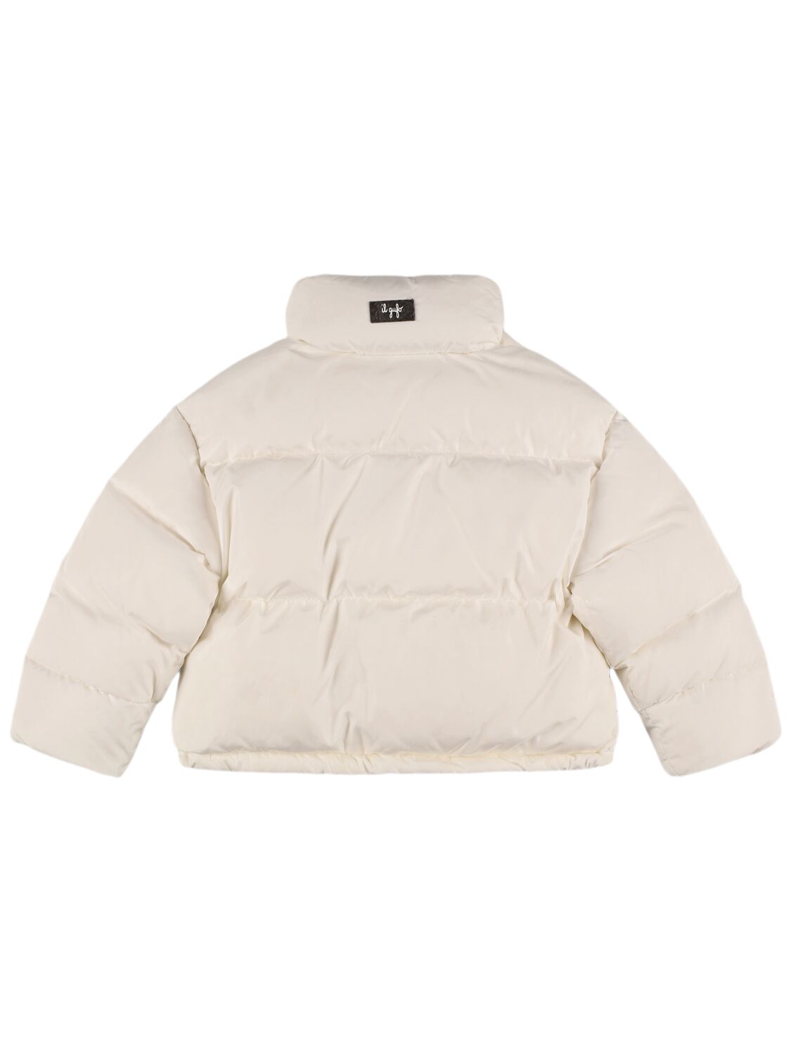 Shop Il Gufo Hooded Nylon Down Jacket In White