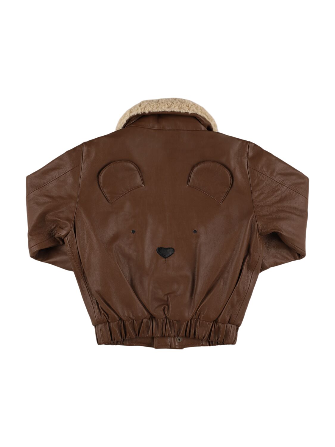 Donsje Leather Bomber Jacket In Brown